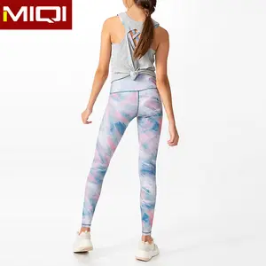 Ropa de Fitness para mujer, pantalones de Yoga con tinte de corbata reciclada, ropa activa para niños, venta al por mayor