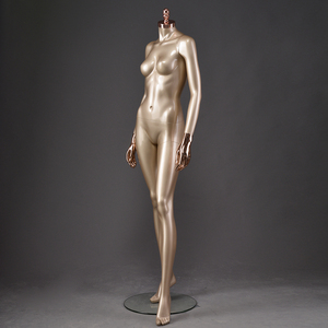 Or de luxe mode belle peinture brillante chrome main sans tête or <span class=keywords><strong>nue</strong></span> <span class=keywords><strong>femme</strong></span> mannequin - Product Image 2