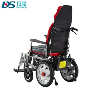 배 Foldable 힘 Compact 이동성 Aid 휠 자 경량 접는 Carry 전기 휠체어