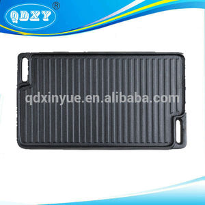 grill <span class=keywords><strong>plancha</strong></span> en fonte réversible réchaud de <span class=keywords><strong>camping</strong></span> camp de pêche poêle de cuisson - Product Image 1
