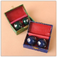Boules de santé chinoises en métal 4,5 cm, plaquées argent, avec découpe et impression, motif Yin et Yang, objets d'art et de collection, balles d'exercice Shangia