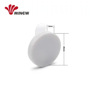 Basso costo Minew I9 ultra sottile rotonda bianco bluetooth più piccola ble faro sensore