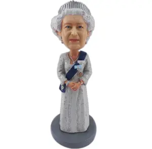 エリザベス2世女王陛下像カスタム置物樹脂彫刻