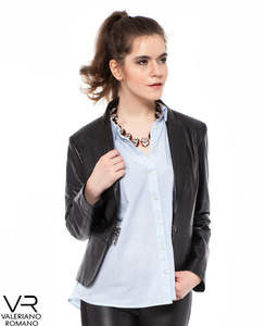 Valeriano Romano Turkish <b>Leather</b> Jacket Cow and Sheep <b>Leather</b> <b>Product</b> for Garments Model VRW0088 - Product Image 1