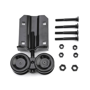 Kit <span class=keywords><strong>de</strong></span> herrajes <span class=keywords><strong>de</strong></span> derivación para puerta corredera <span class=keywords><strong>de</strong></span> alta resistencia RHETECH, juego <span class=keywords><strong>de</strong></span> colgador <span class=keywords><strong>de</strong></span> riel <span class=keywords><strong>de</strong></span> caja negra para puertas interiores y exteriores hechas <span class=keywords><strong>de</strong></span> latón <span class=keywords><strong>de</strong></span> acero - Product Image 2