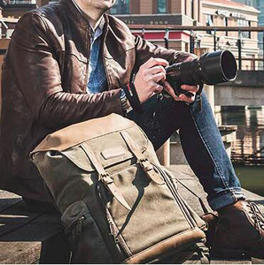 Ba Lô Máy Ảnh Vải Bố Dung Tích Lớn Túi Máy Ảnh <span class=keywords><strong>DSLR</strong></span> Đa Năng Cho Du Lịch - Product Image 6