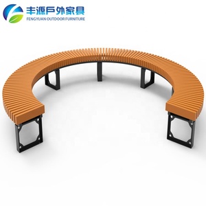 Bancs en PE recyclé personnalisés, ronds, en forme d'<span class=keywords><strong>arbre</strong></span>, carrés, pour les rues commerciales, les espaces publics, meubles de haute qualité en métal - Product Image 2