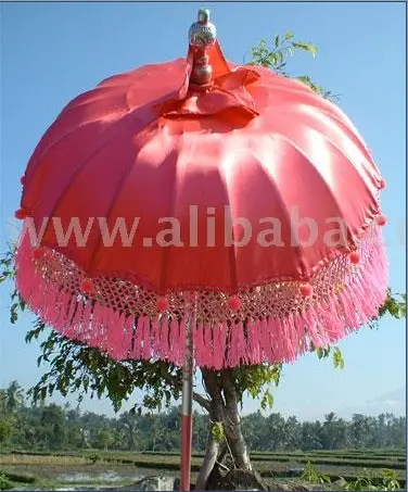 핑크 컬러 발리 스타일 파티오 우산 판매
