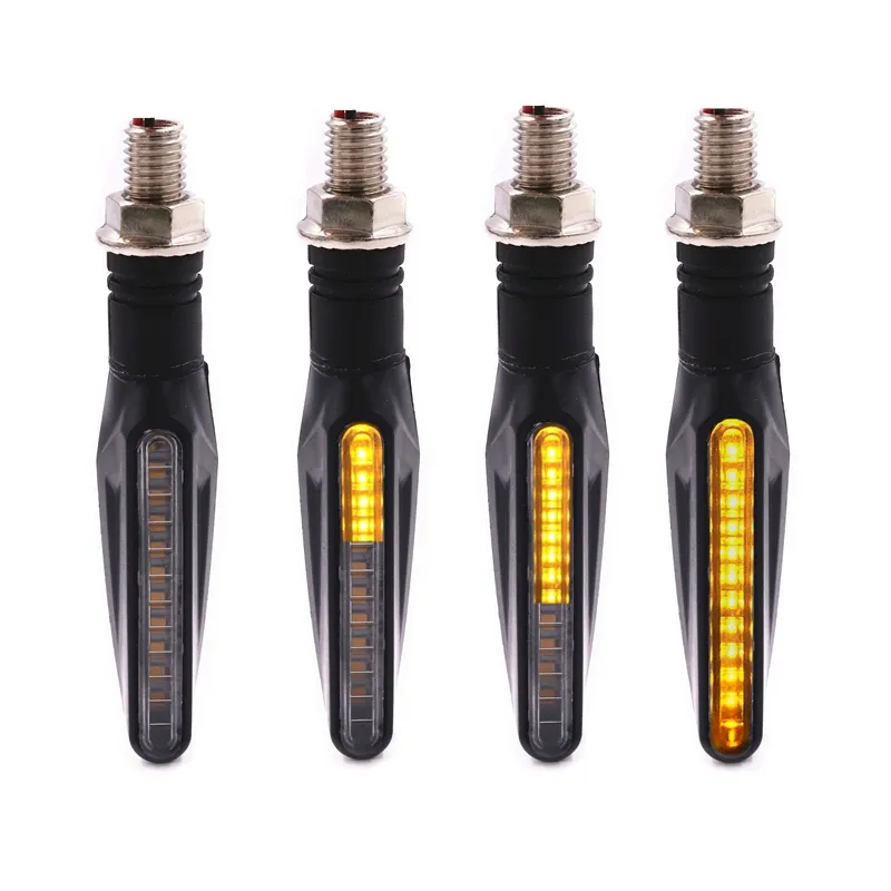 New design 12V Motorbike Motorcycle flowing water LED Turn Signal Lights LED Motorcycle running Lights