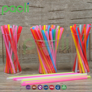 Calidad Alimentaria de plástico color negro Delgado pajas de beber, beber sorber - Product Image 6