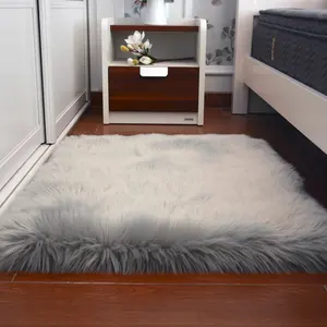 Tapis en fausse fourrure, poils longs, en peau de mouton, fourré, nouvelle Promotion