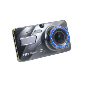 Dash <span class=keywords><strong>Cam</strong></span> nouvelle <span class=keywords><strong>cam</strong></span>éra DVR de voiture à double objectif Full HD 1080P 4 "IPS avant + arrière bleu miroir Vision nocturne enregistreur vidéo moniteur de stationnement - Product Image 3
