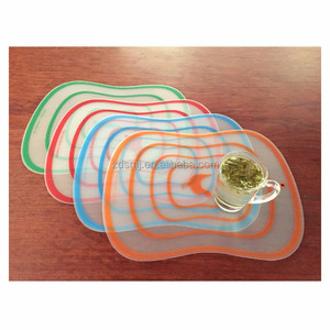 Trasparente di colore solido PP di plastica da cucina stuoia di tabella/tappetino di taglio/sughero tovagliette - Product Image 3