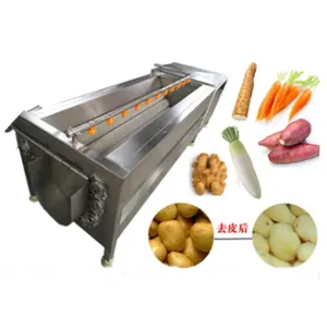 Yüksek Performanslı Otomatik patates soyma makinesi Temizleme Makinesi 3000 kg/saat