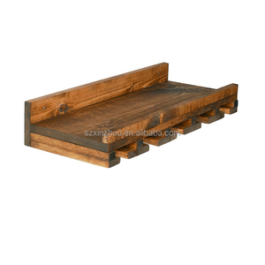 Estante de Pared para Botellas de Vino y Copas de Madera Estilo Vintage, Diseño Redondo Vintage, Decoración del Hogar, Enfriador de Cerveza, Soporte para Copas de Fiesta - Product Image 2