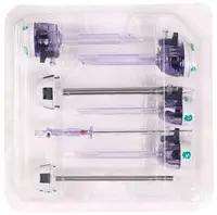 Desechables laparoscópica Trocar con cánula + obturador + aguja Veress + Endo bolsa