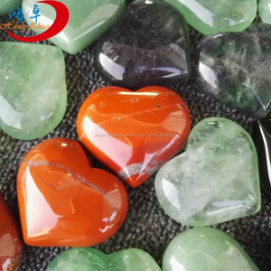 Rocas De Cuarzo rosa y Azul Turquesa Corazón - Product Image 1