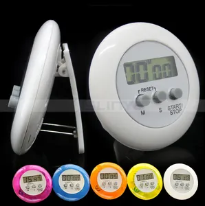 2.5 Inch 4 Digit Minuut/Seconde Lcd Ronde Koelkast Countdown Timer