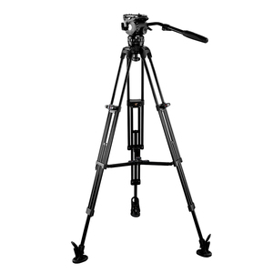 Trípode de <span class=keywords><strong>Video</strong></span> de Aluminio E-IMAGE EG06A2 de 75 mm con Cabezal Fluido Compacto GH06, Patas Dobles y Separador Central Ajustable, Gran Venta - Product Image 2