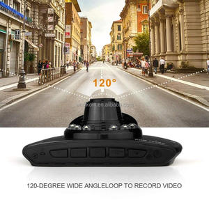 Traço Cam Full HD Tela de 2.4 polegadas 720P com IR luzes de visão noturna <span class=keywords><strong>120</strong></span> graus Lente Grande Angular Carro câmera DVR - Product Image 2
