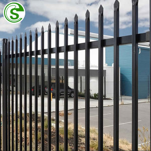 Valla Tubular Negra con Recubrimiento en Polvo Personalizable, Paneles de Valla de Acero Inoxidable, Valla de Seguridad para Casa - Product Image 4