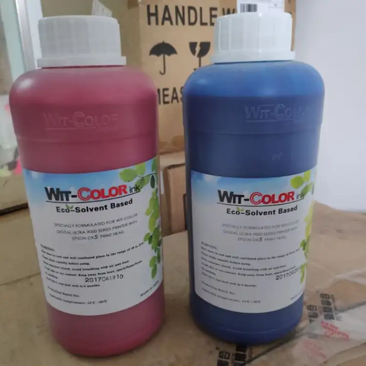 Venta al por mayor precio medio ambiente tinta eco solvente con tinta de color