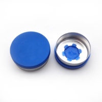 Capuchons en aluminium avec trou d'étanchéité, coque pour flacons tubulaires ou en verre moulé, de 13mm, 20mm ou 32mm, 10 pièces