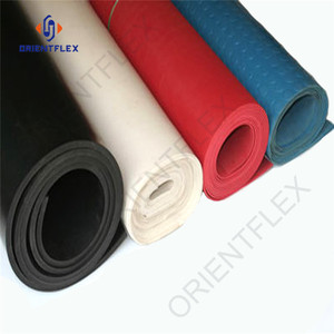 Tapis en <span class=keywords><strong>caoutchouc</strong></span> de silicone rouge et blanc, grand, <span class=keywords><strong>antidérapant</strong></span>, résistant, en rouleau, pour sol - Product Image 5