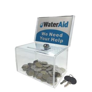 Acrílico personalizados donación Colección Caja <span class=keywords><strong>de</strong></span> plexiglás <span class=keywords><strong>de</strong></span> <span class=keywords><strong>caridad</strong></span> <span class=keywords><strong>de</strong></span> la recaudación <span class=keywords><strong>de</strong></span> fondos Caja con cerradura - Product Image 4