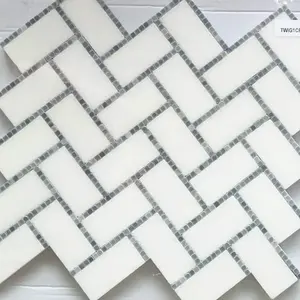Украшение для комнаты натуральный мрамор белый камень мозаика стена и напольная плитка интерьерный фон для стены