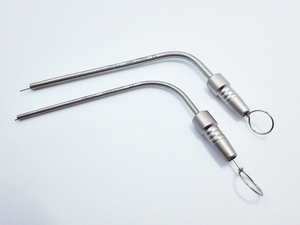 Yeniden kullanılabilir paslanmaz çelik ENT kulak emme tüpü tıbbi cerrahi cihaz manuel güç kaynağı CE sertifikalı yüksek sıcaklık - Product Image 4