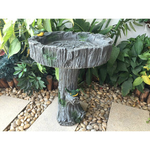 อ่างน้ำนกจากไม้รักษ์โลก พร้อมที่ให้อาหารนก ขาย - Product Image 3