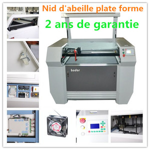 Tissu decoupee machine a co2 laser avec deux laser tete avec les certificats CE GS SGS FDA et 2 ans de garantie - Product Image 1