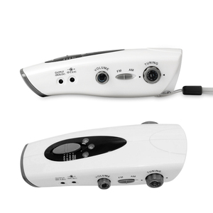 Mini <span class=keywords><strong>Linterna</strong></span> LED de <span class=keywords><strong>Dinamo</strong></span> de Manivela Portátil de Bolsillo <span class=keywords><strong>con</strong></span> Radio FM AM - Product Image 1