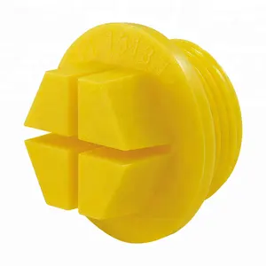 Di Plastica Filettato in Nylon Tappo Foro per Bsp G Fili Giallo