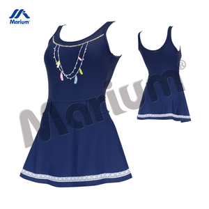 Magnifique maillot de bain une pièce imprimé marine pour femme, vêtement de plage en spandex/polyester - Product Image 1