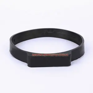 Custom Elastic Thick Black Silicone Rubber Band