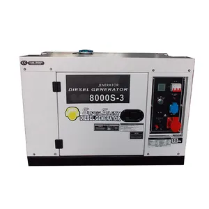 High leistung 7000w 7kva 3 phase stille diesel generator elektrische