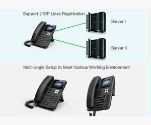Téléphone IP d'entreprise HD couleur LCD X3S, téléphone VoIP série Fanvil X3S/<span class=keywords><strong>X3SP</strong></span>/X3SG - Product Image 6