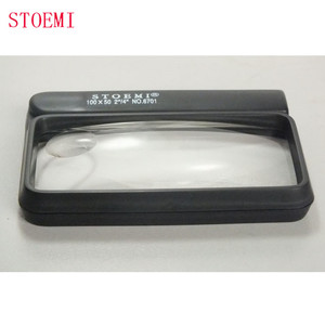 แว่นขยายแบบพับได้ทรงสี่เหลี่ยมผืนผ้า รุ่น STOEMI 6701 ทำจากอะคริลิก PMMA พร้อมด้ามจับ - Product Image 3