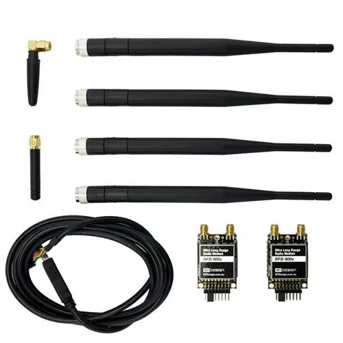 RFD900X PLUS 915MHz Ultra 45km Long Range Telemetry Radio Modem with Antenna for APM PIX Flight Controller