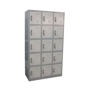 Kd Cấu Trúc Cửa Ba Ngân Hàng Tủ Quần Áo Lưu Trữ Locker 15 Lcoker Bột Tráng Sơn 4 Cửa Tủ Quần Áo Thép Almirah Usa