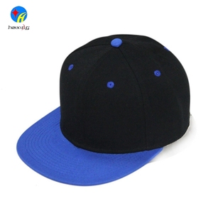 Haixing customize Flat Bill plain Snap back white Snapback hats - Product Image 6