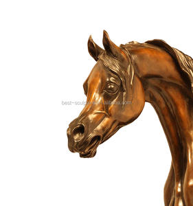 Busto de cabeza de caballo árabe de bronce para decoración del hogar, escultura a la <span class=keywords><strong>venta</strong></span> - Product Image 2