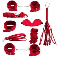 Hochwertiges Spielzeug für Erwachsene Fetisch BDSM Bondage Gear Set Sex Handschellen Leder Peitsche Nippel Alternative Passion Sm Geschenkset