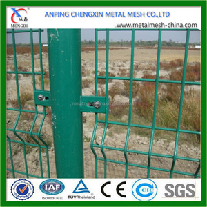 Chine vente chaude clôture grillagée / <span class=keywords><strong>vert</strong></span> vinyle enduit treillis métallique soudé clôture - Product Image 2