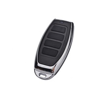 433Mhz Télécommande sans fil ON/OFF 2 boutons EV1527 Transmetteur de code d'apprentissage Porte-clés Contrôleur de porte de garage en métal pour porte