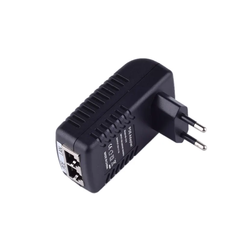 Adaptador POE de 24V y 1A, fuente de alimentación Ethernet, 24V, 1A, enchufe europeo