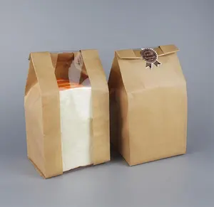 面包包装牛皮纸食品包装袋，高品质面包包装，食品包装袋