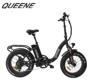 QUEENE/FoldIng Fat Tire E Bike 20 "Inch電動自転車のバッテリーBike Electric原付Bicycle中国